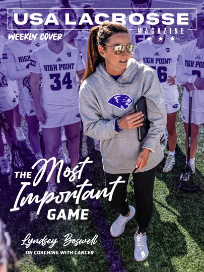 Weekly cover featuring High Point women's lacrosse coach Lyndsey Boswell